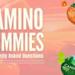 Camino Gummies FAQ banner with colorful packaging